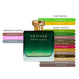 Roja Vetiver Parfum Cologne Spray For Men 3.4oz/100ml