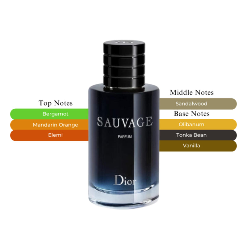 Sauvage Parfum Spray For Men 3.4oz/100ml